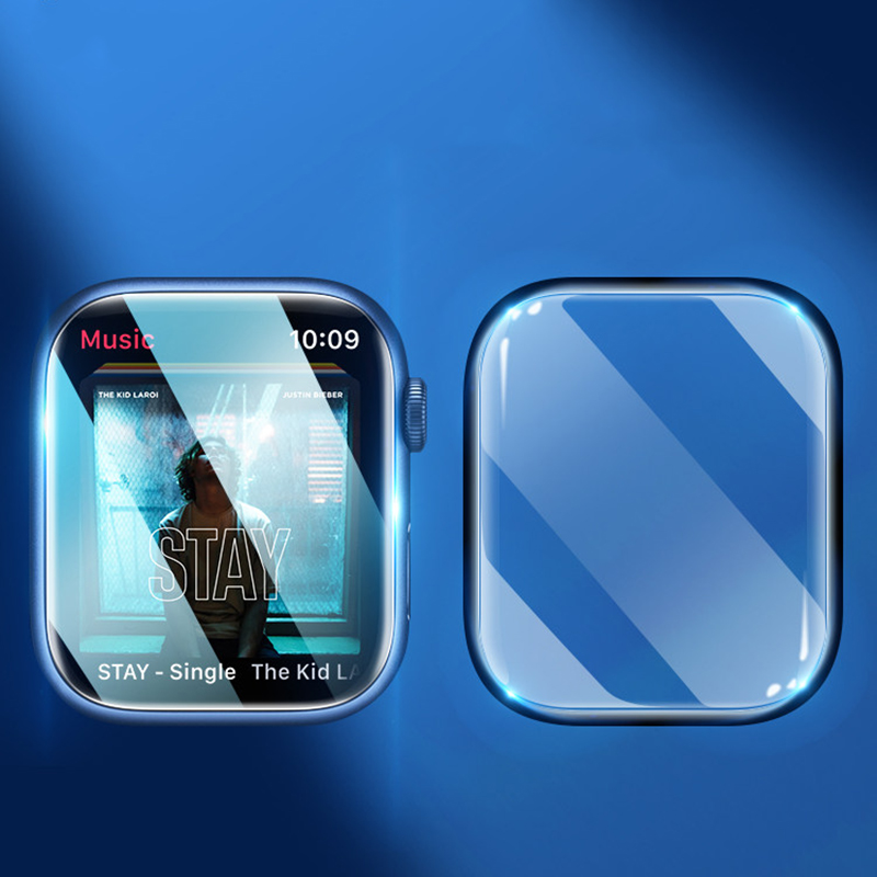 واقي شاشة لساعة أبل سلسلة 9 8  - مراجعة Smartwatch Screen Film وسعره