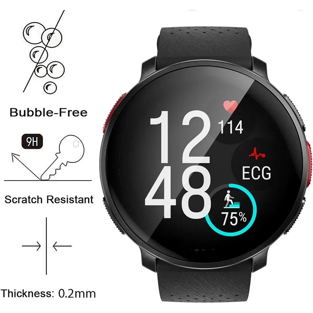 سوار ساعة ذكية للمشاهدة القطبي - مراجعة Smartwatch Screen Film وسعره