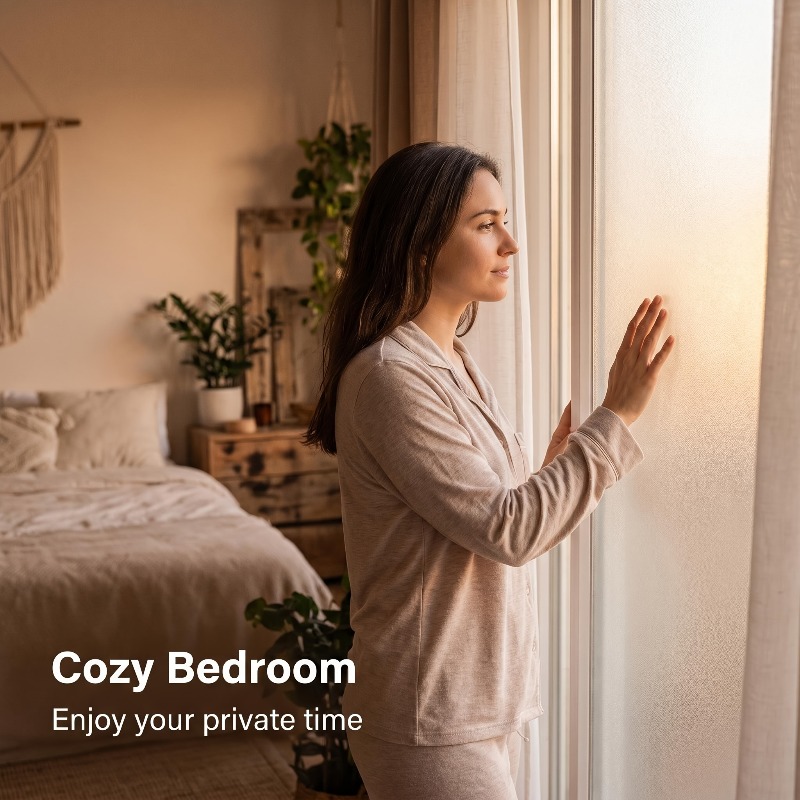 فيلم نافذة أبيض نقي غير لاصق ل - مراجعة Privacy Screen Protector وسعره