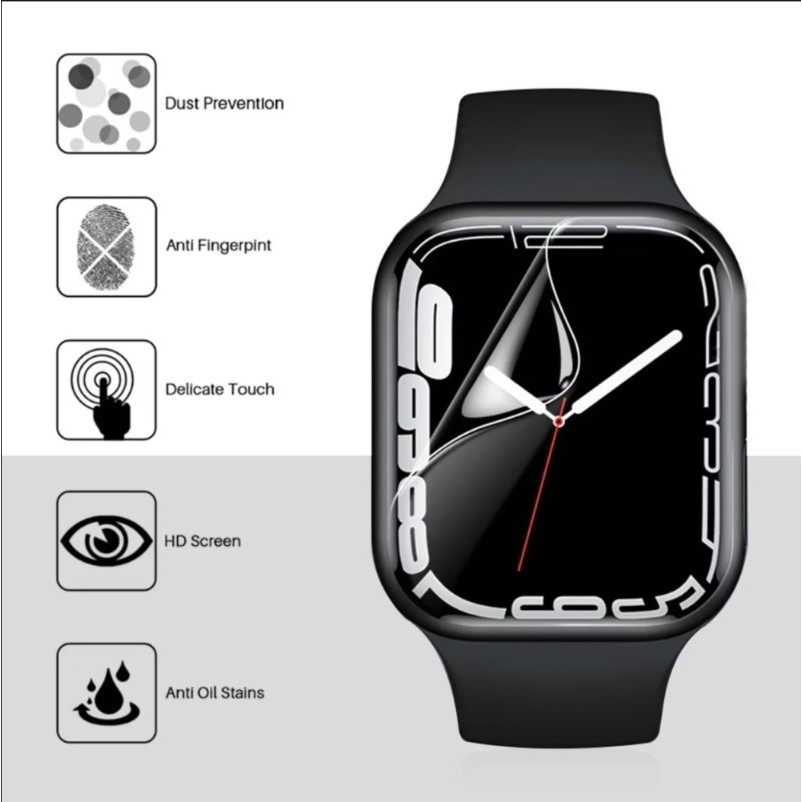 6 قطع من واقي الشاشة لساعة أبل - مراجعة Smartwatch Screen Film وسعره